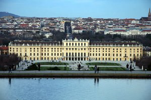 Schonbrunn - overview and lake