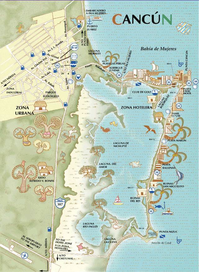Mapas Detallados De Cancún Para Descargar Gratis E Imprimir