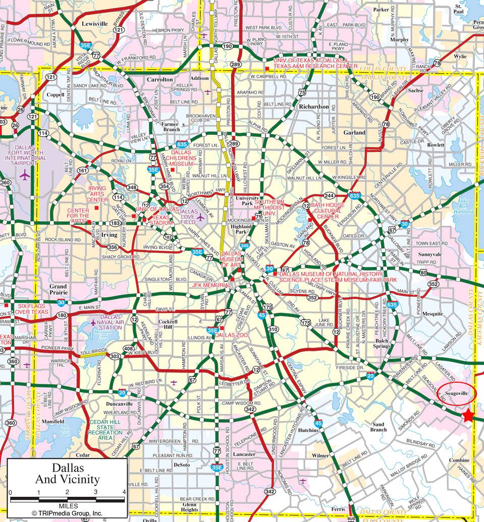 Large Dallas Maps For Free Download And Print High Resolution And