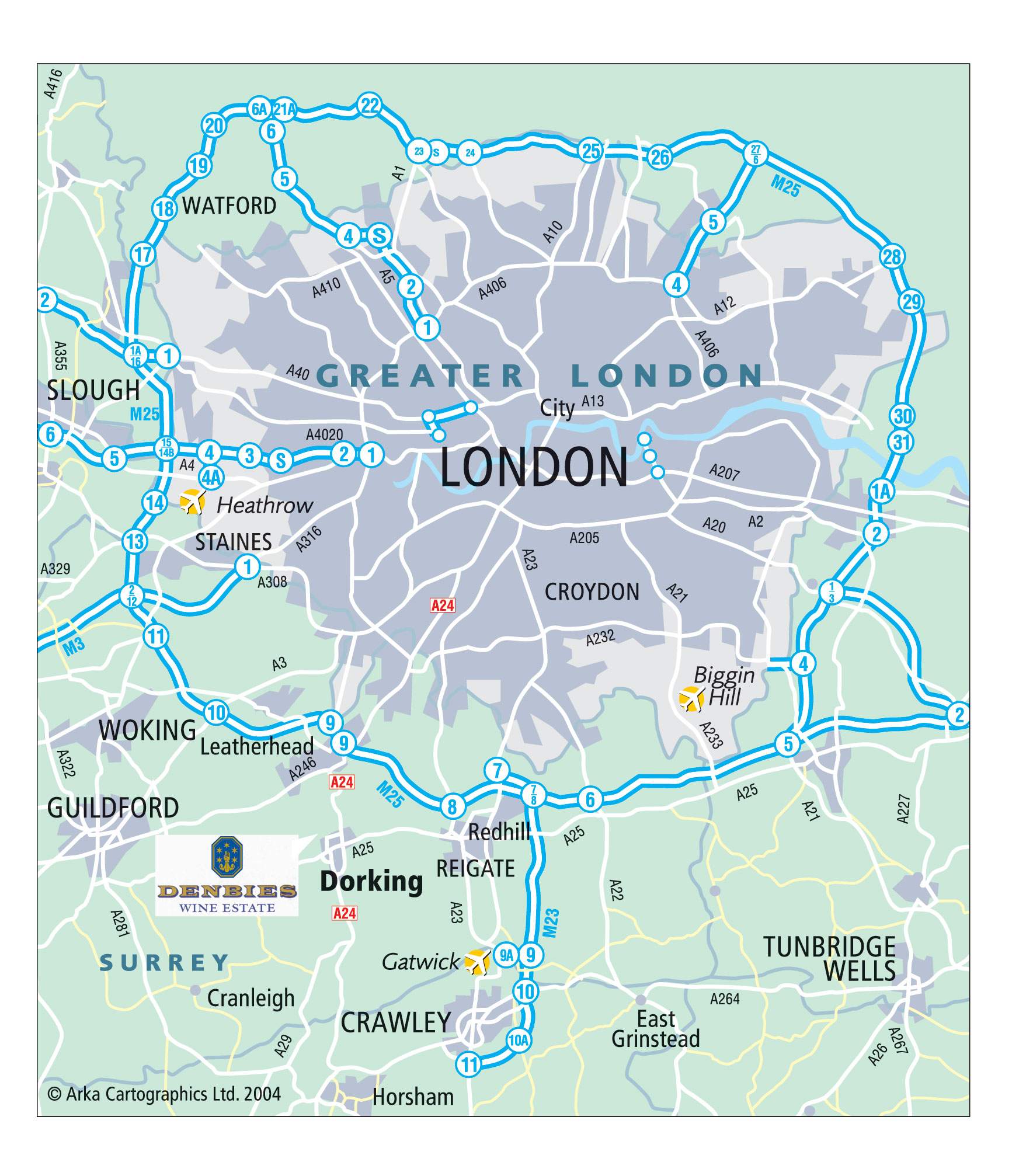 Large London Map