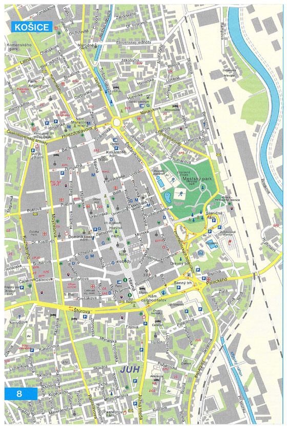 Large map of Kosice 1