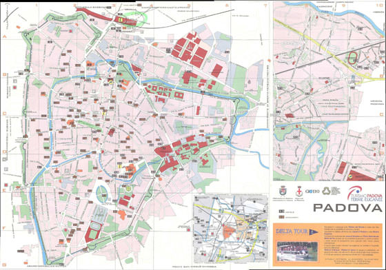 Детальная карта Падуи 1