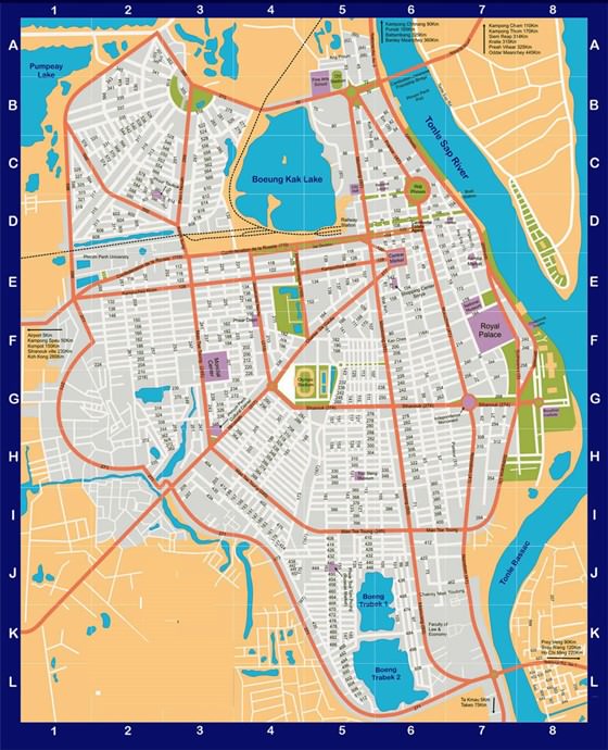 Large Phnom Penh Maps for Free Download and Print HighResolution and