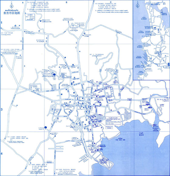 Large map of Phuket 1