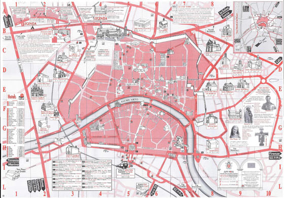 Stadtplan Von Pisa Detaillierte Gedruckte Karten Von Pisa Italien