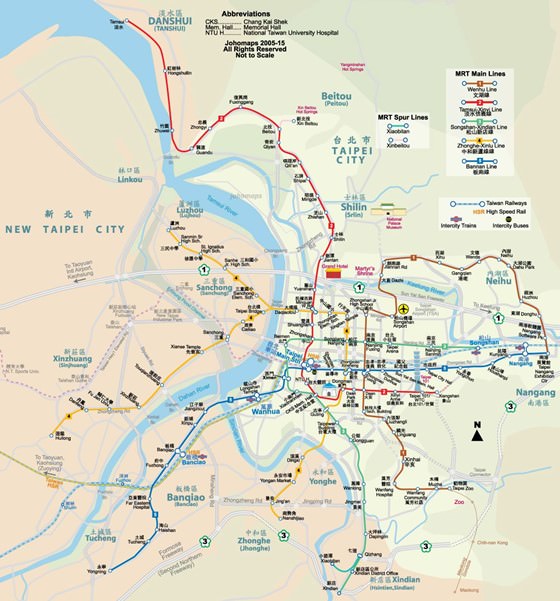 Large Taipei Maps for Free Download and Print  High-Resolution and 