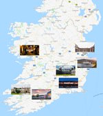 Карта городов Ирландии