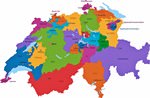 Карта регионов Швейцарии