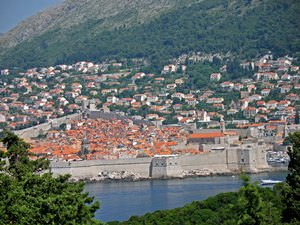 view of Dubrovnik from Fort Royal Castle 