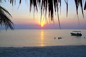 Sunset at West Bay Beach - Roatan