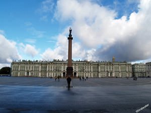 Hermitage and Palace square Saint Petersburg Russia