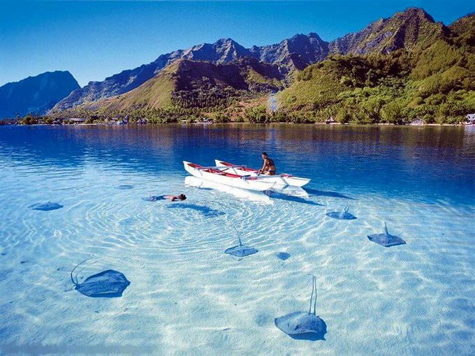 Bora Bora Island in French Polynesia