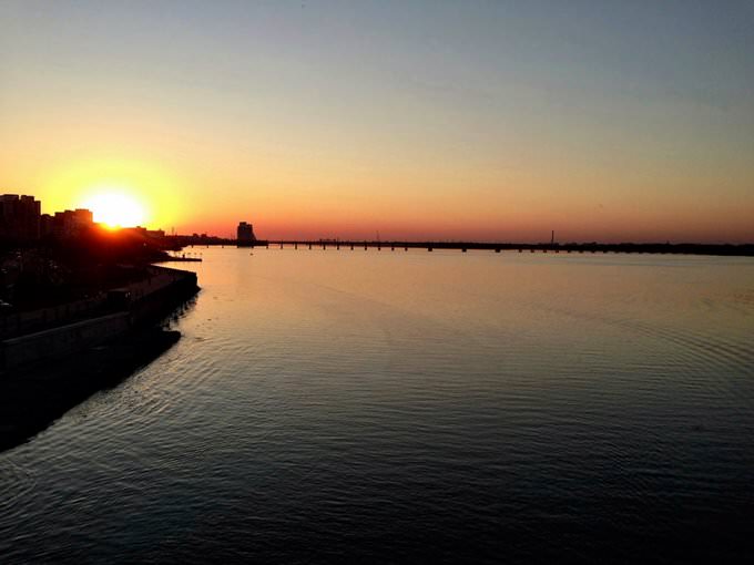 Днепр...на закате