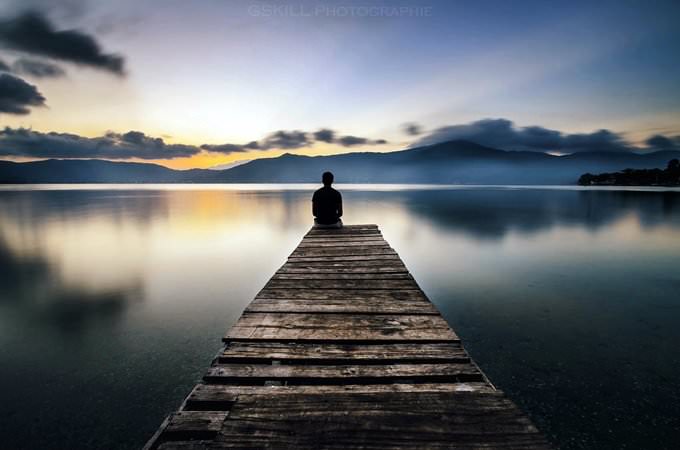 Chilling on the lagoon
