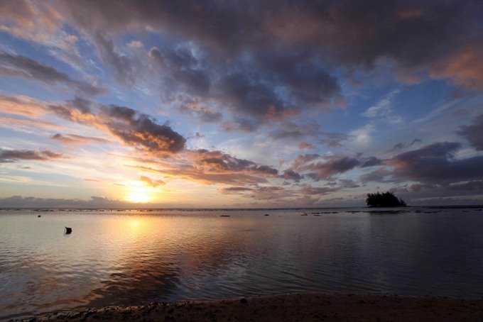 Sunset in Moorea, French Polynesia