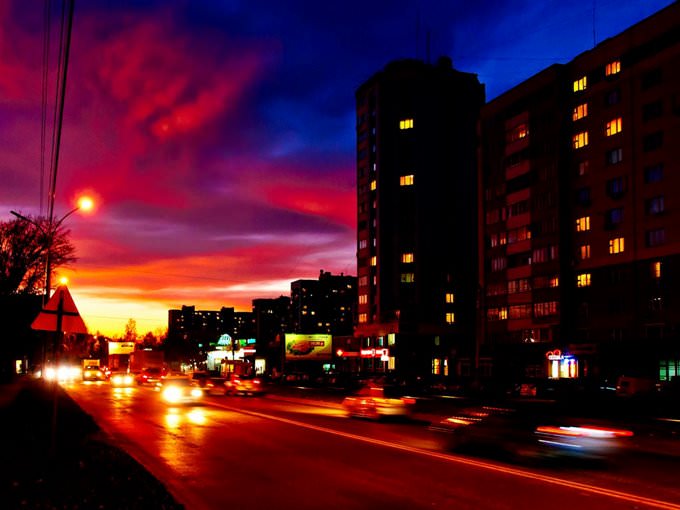 Sunset \/ Novosibirsk \/ Siberia \/ 13.10.2011