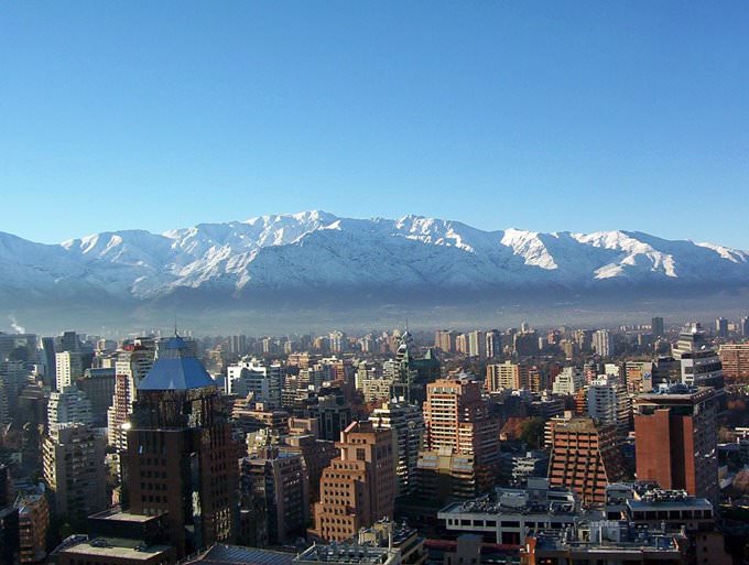 Santiago en invierno (Winter in Santiago Chile)