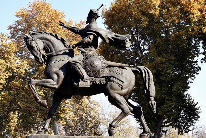 Statue of Amir Timur in Tashkent
