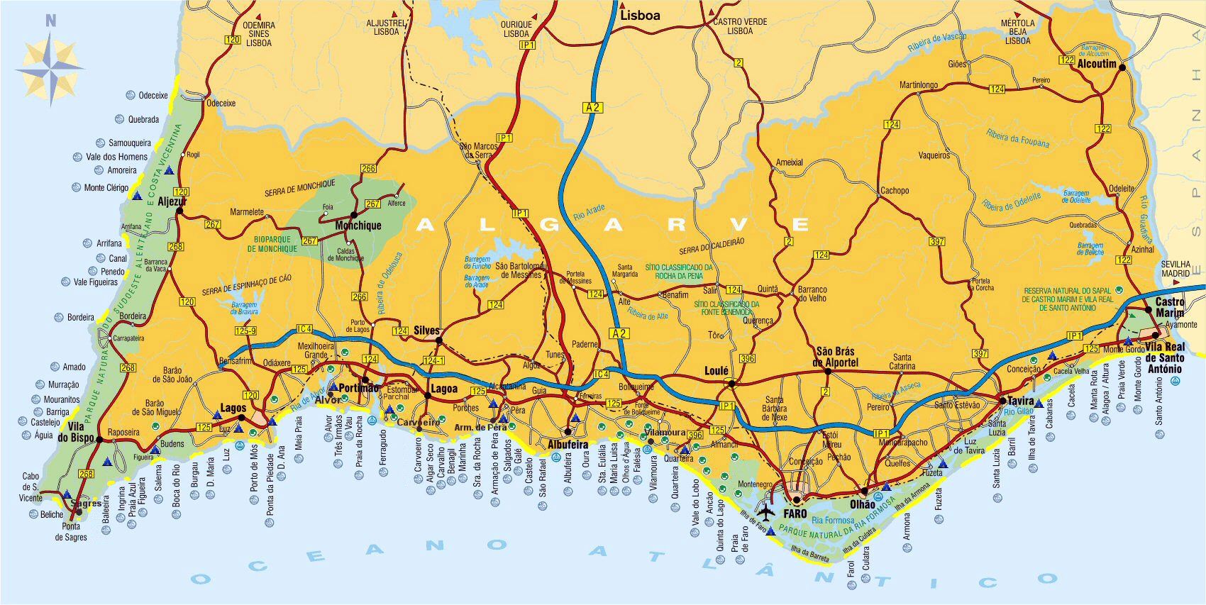 Algarve Map 2 