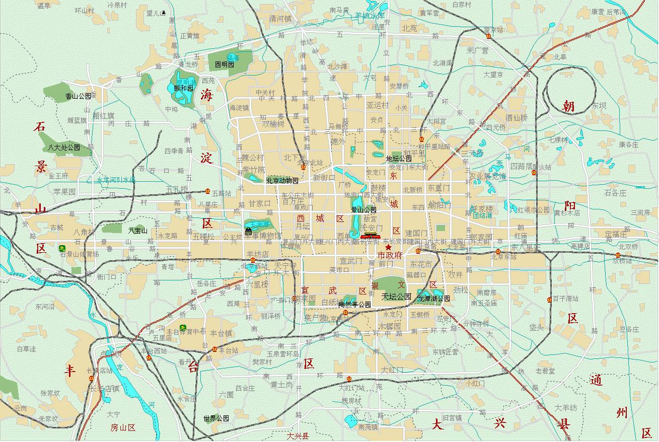 Large Beijing Maps For Free Download And Print High Resolution And