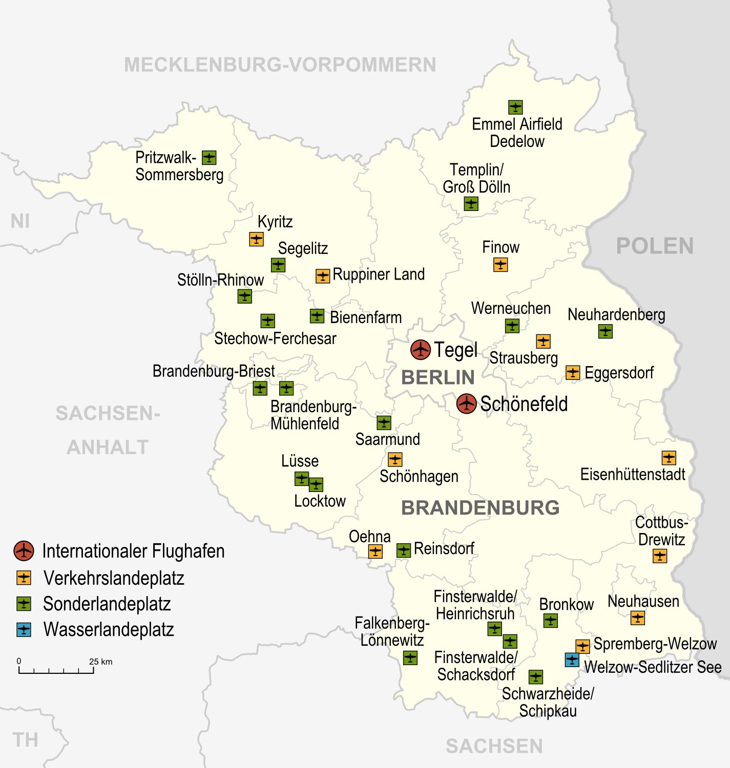 Земля бранденбург германия карта