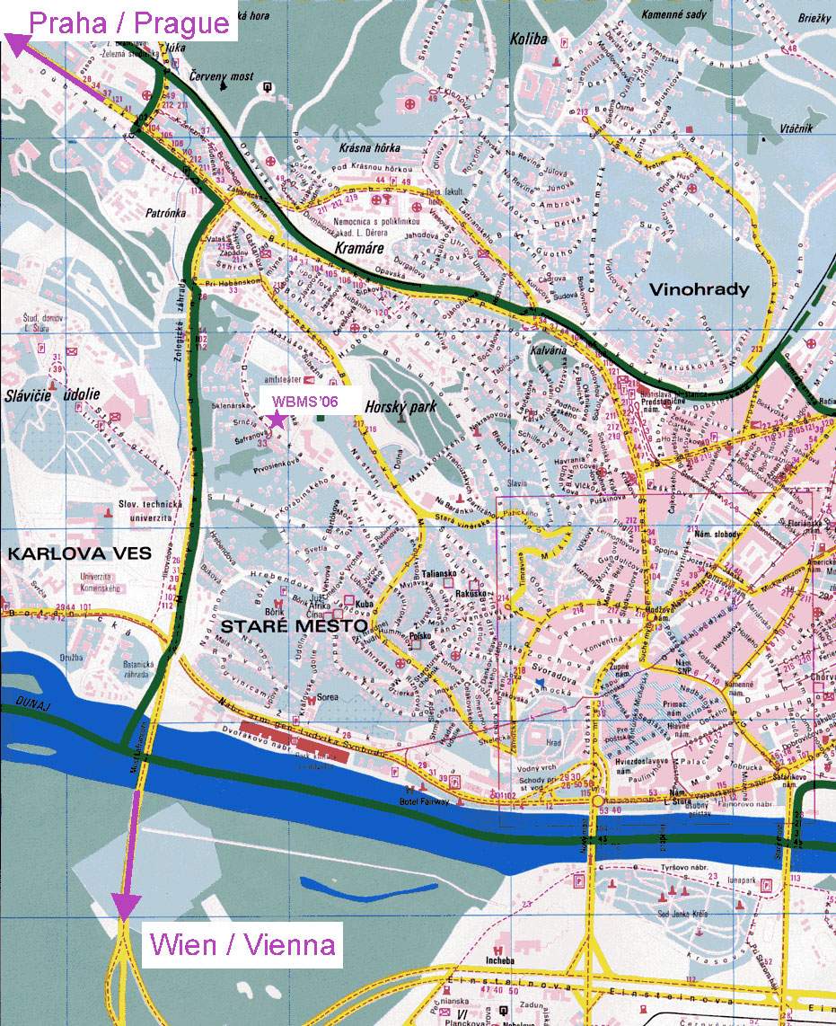 Mapas Detallados de Bratislava para Descargar Gratis e Imprimir