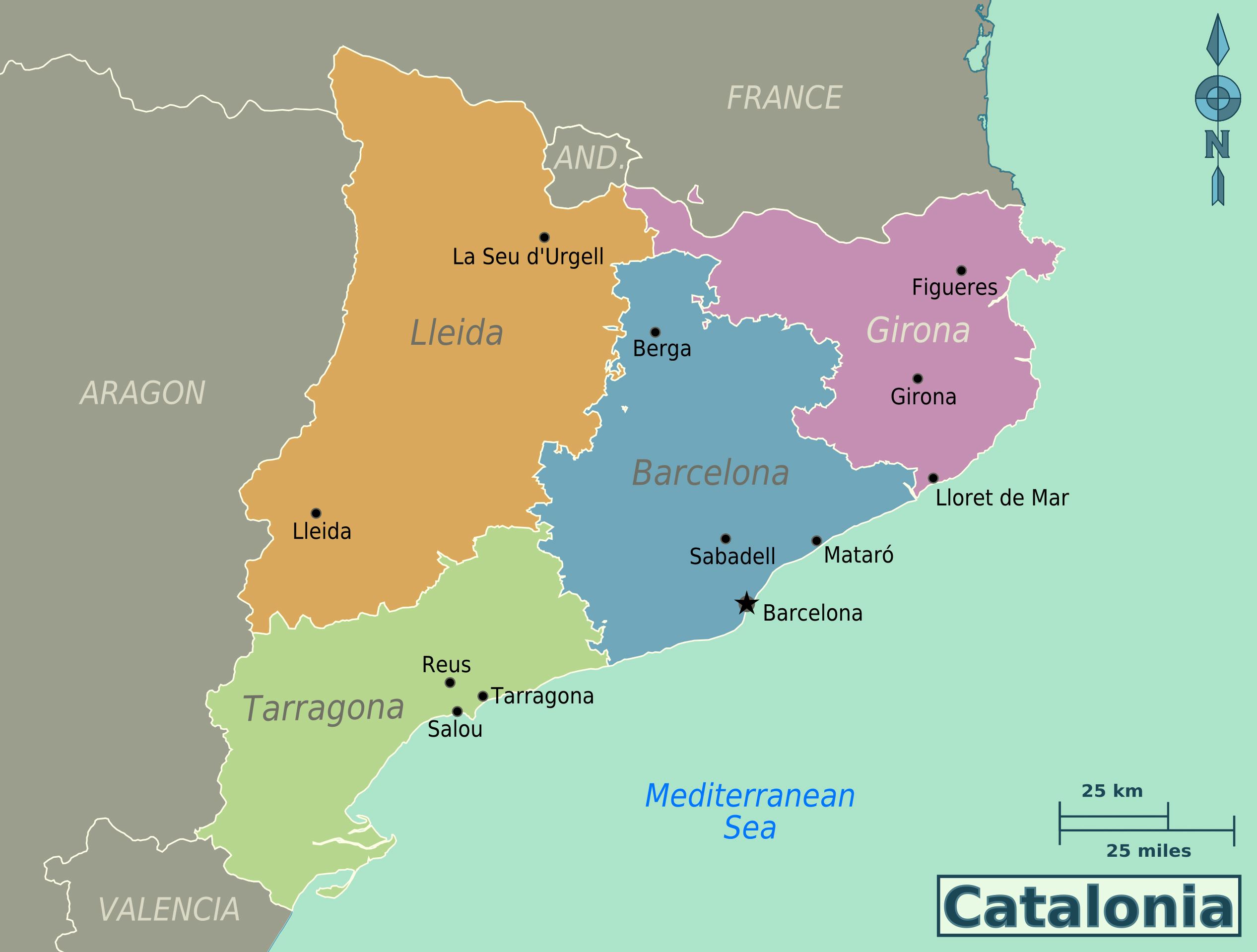 Catalonia Map 1 