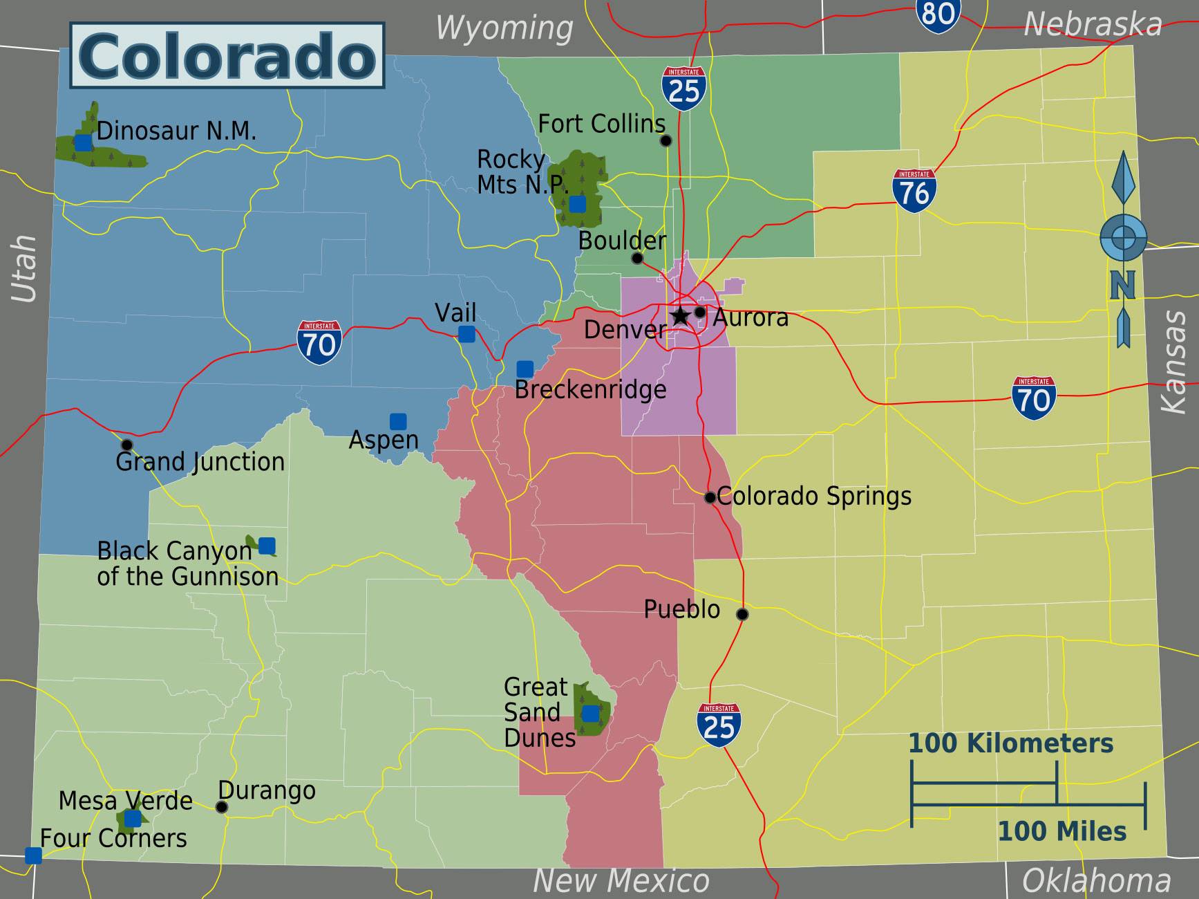 Colorado Map Printable
