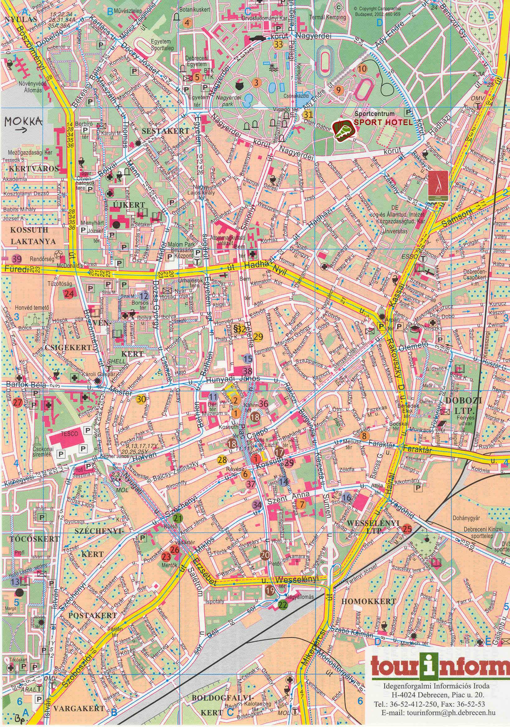 Large Debrecen Maps For Free Download And Print High