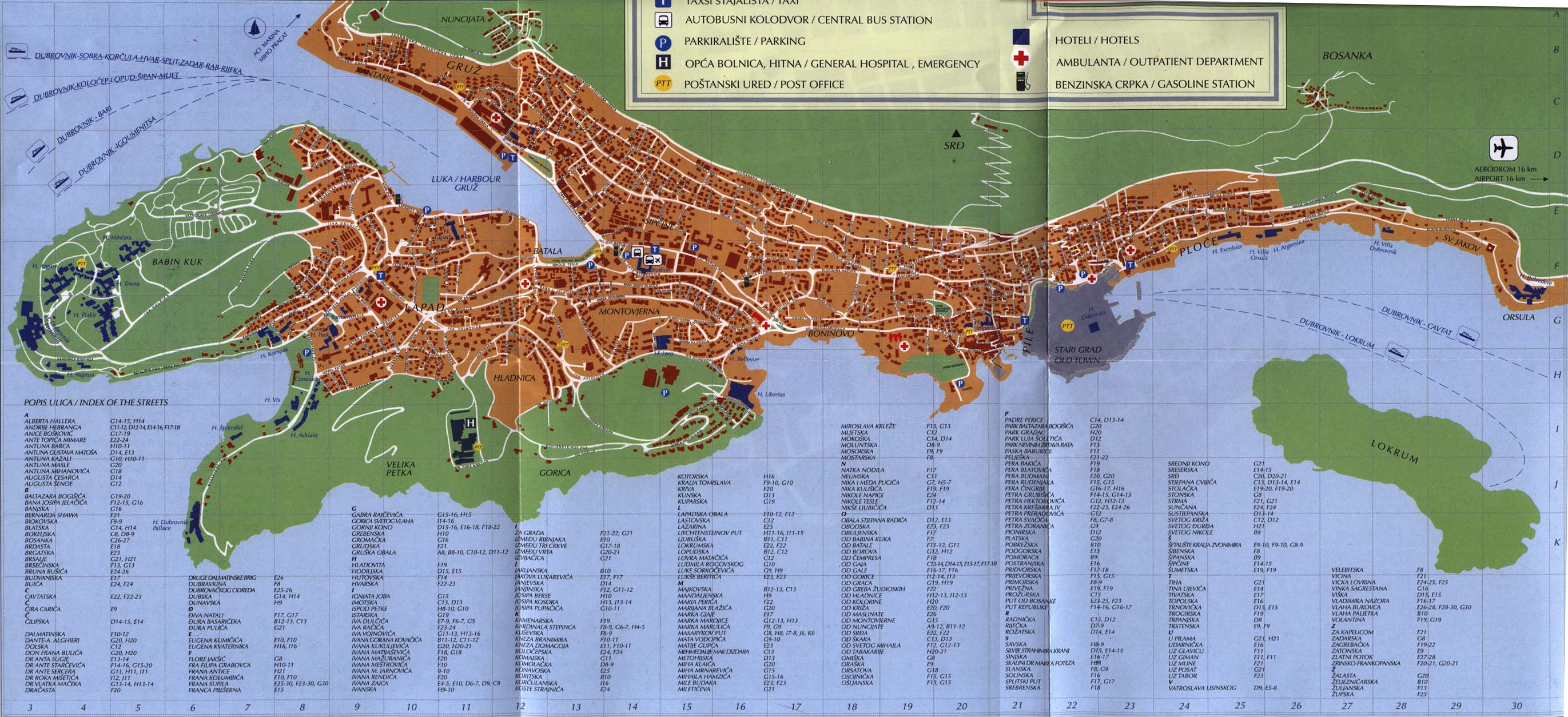 Dubrovnik Map 1 