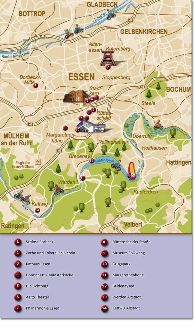 Ontwijken as verder Large Essen Maps for Free Download and Print | High-Resolution and Detailed  Maps
