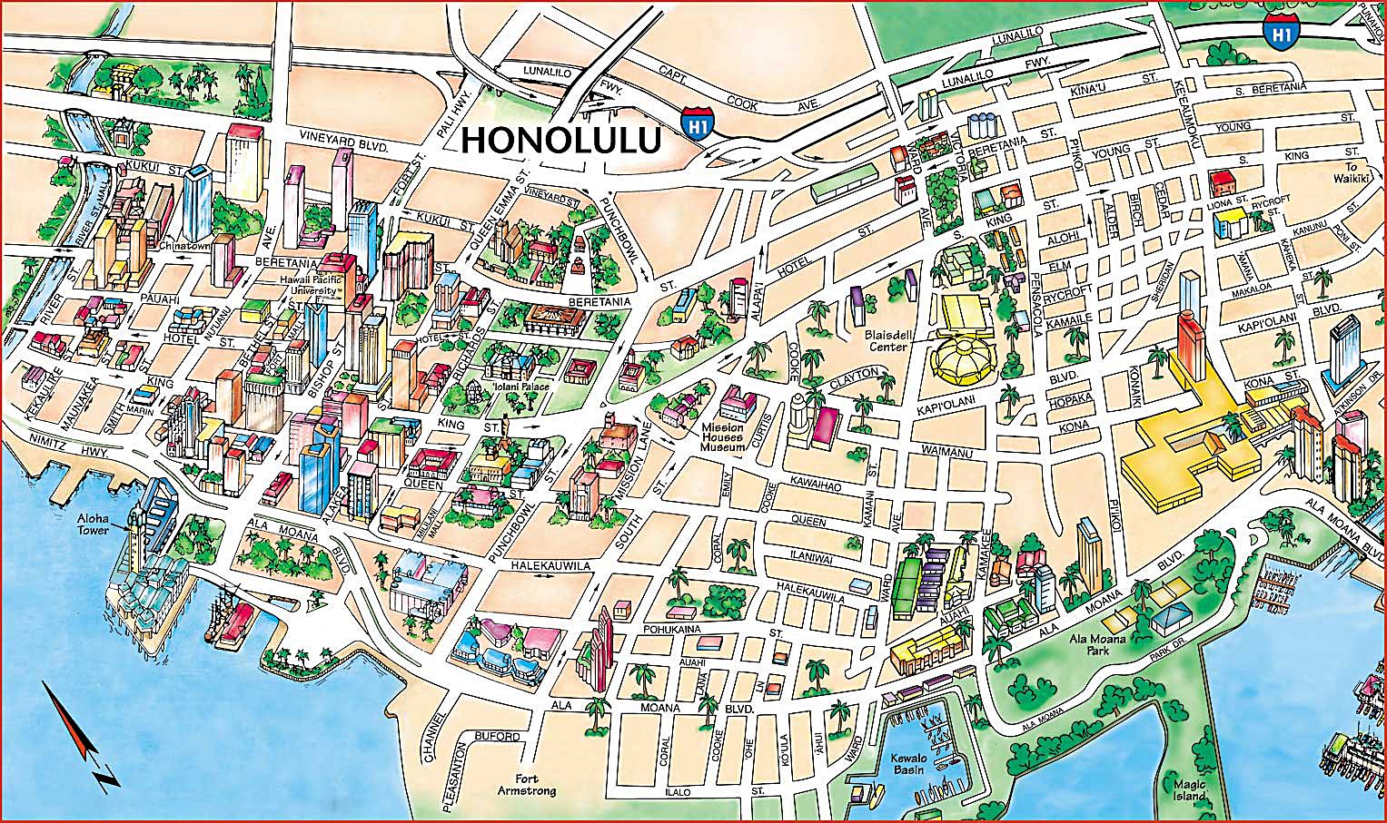 Honolulu Map 0 