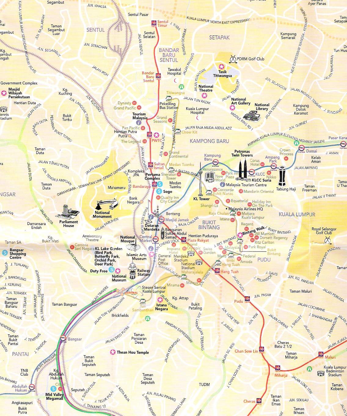 Large Kuala Lumpur Maps for Free Download and Print  HighResolution