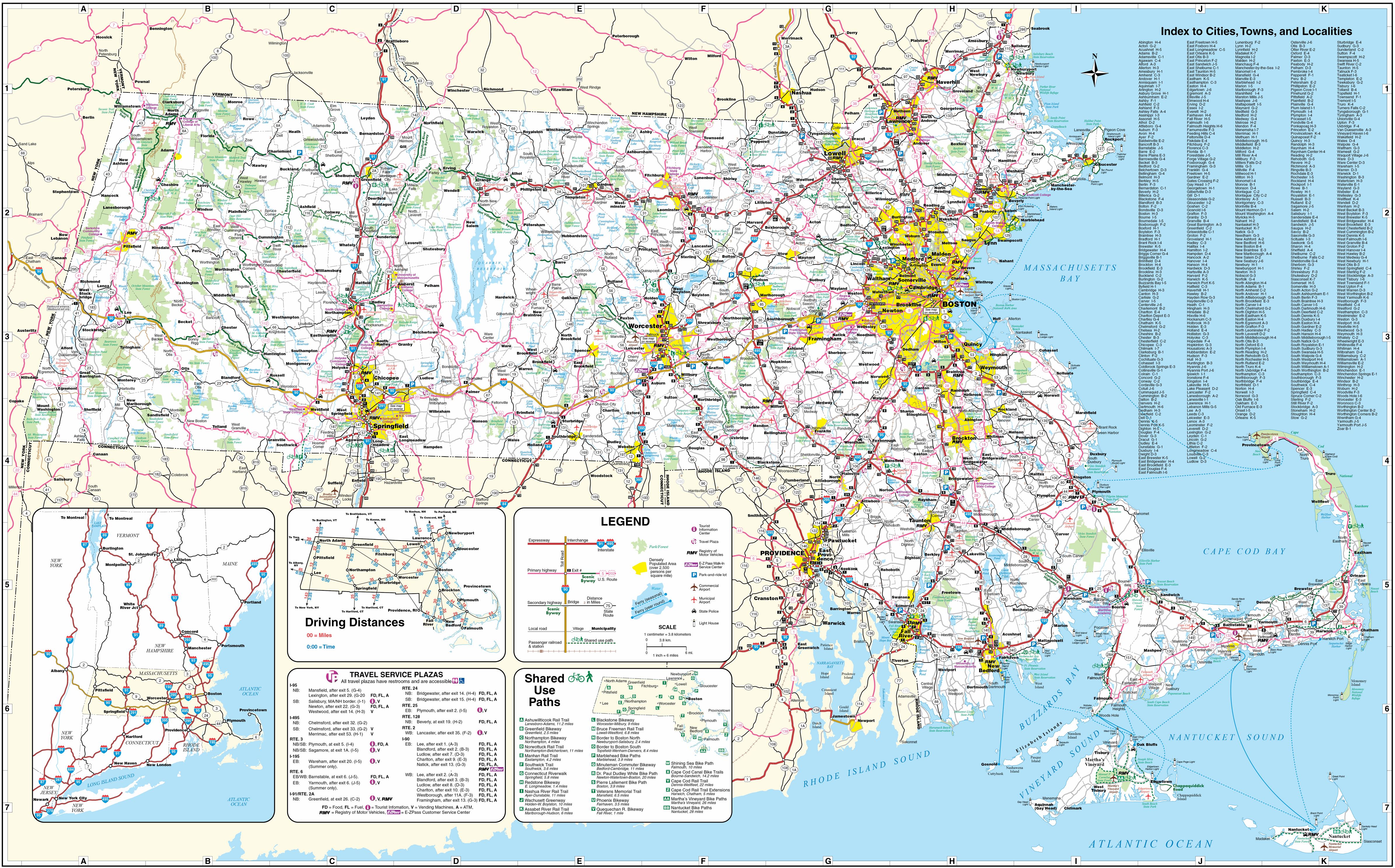 Massachusetts Map 0 