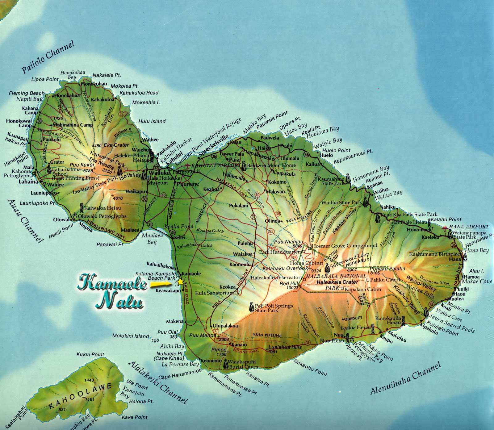 Map Of Maui Hawaii Large Maui Maps For Free Download And Print | High-Resolution And Detailed  Maps