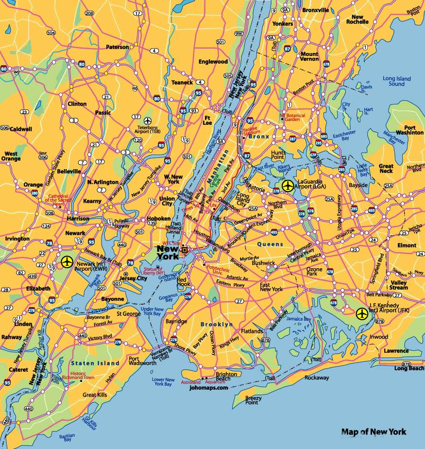 Large New York Maps for Free Download and Print | High-Resolution and