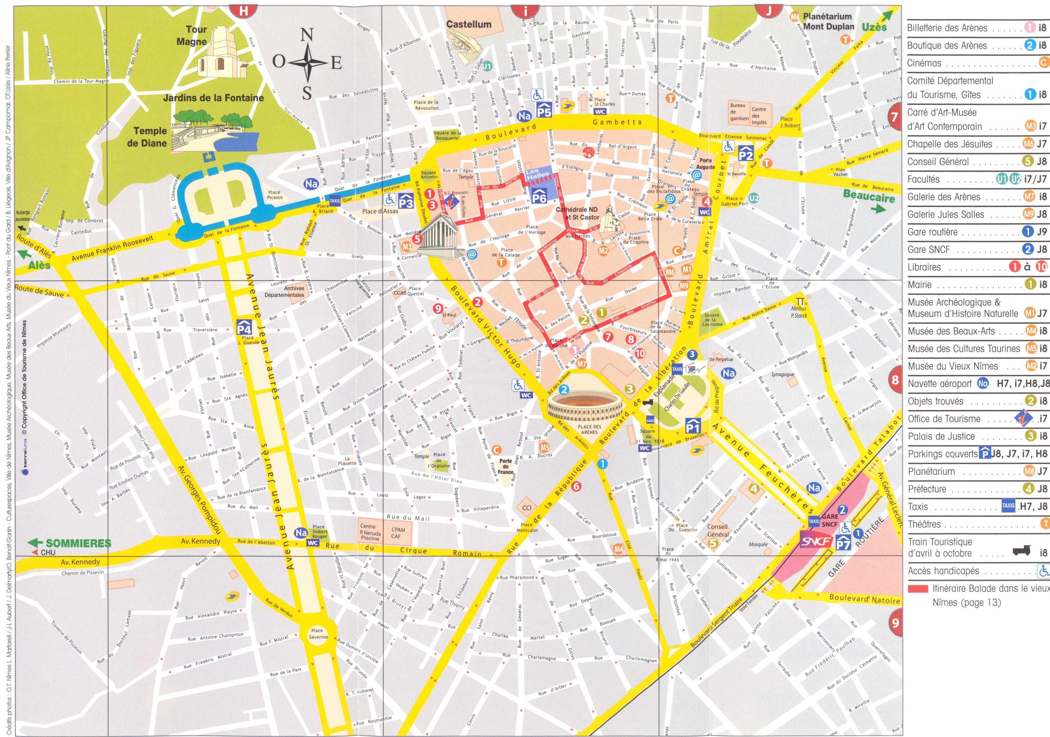 Large Nimes Maps for Free Download and Print | High-Resolution and ...