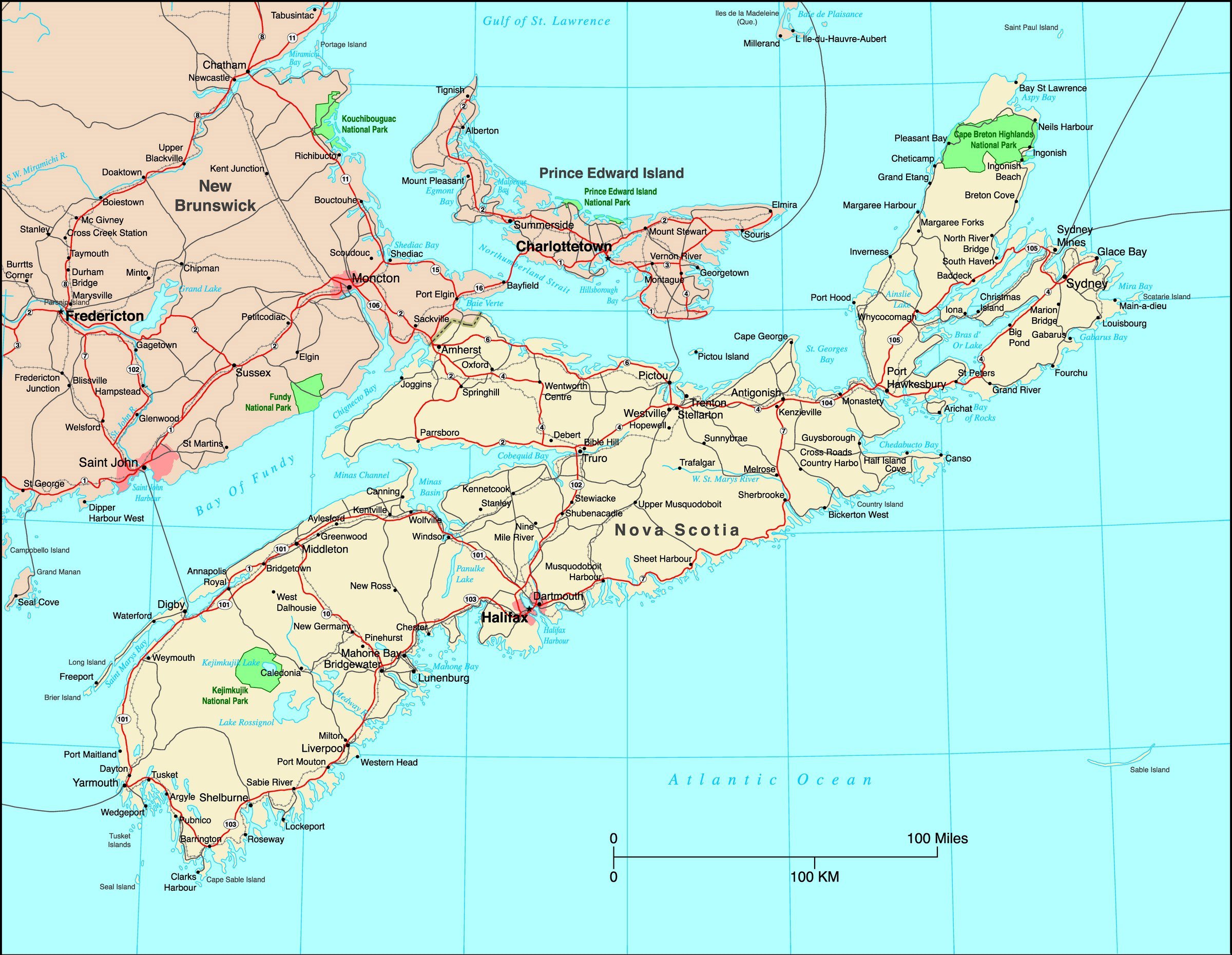 Nova Scotia Map 1 