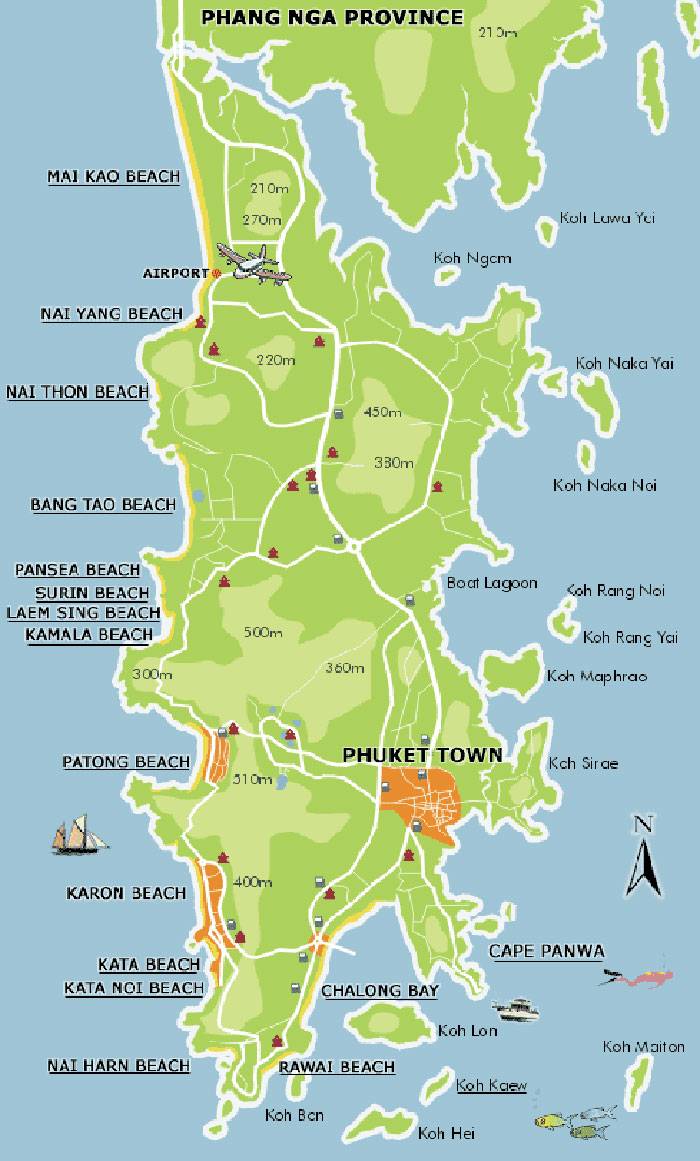 Large Phuket Maps for Free Download and Print | High-Resolution and
