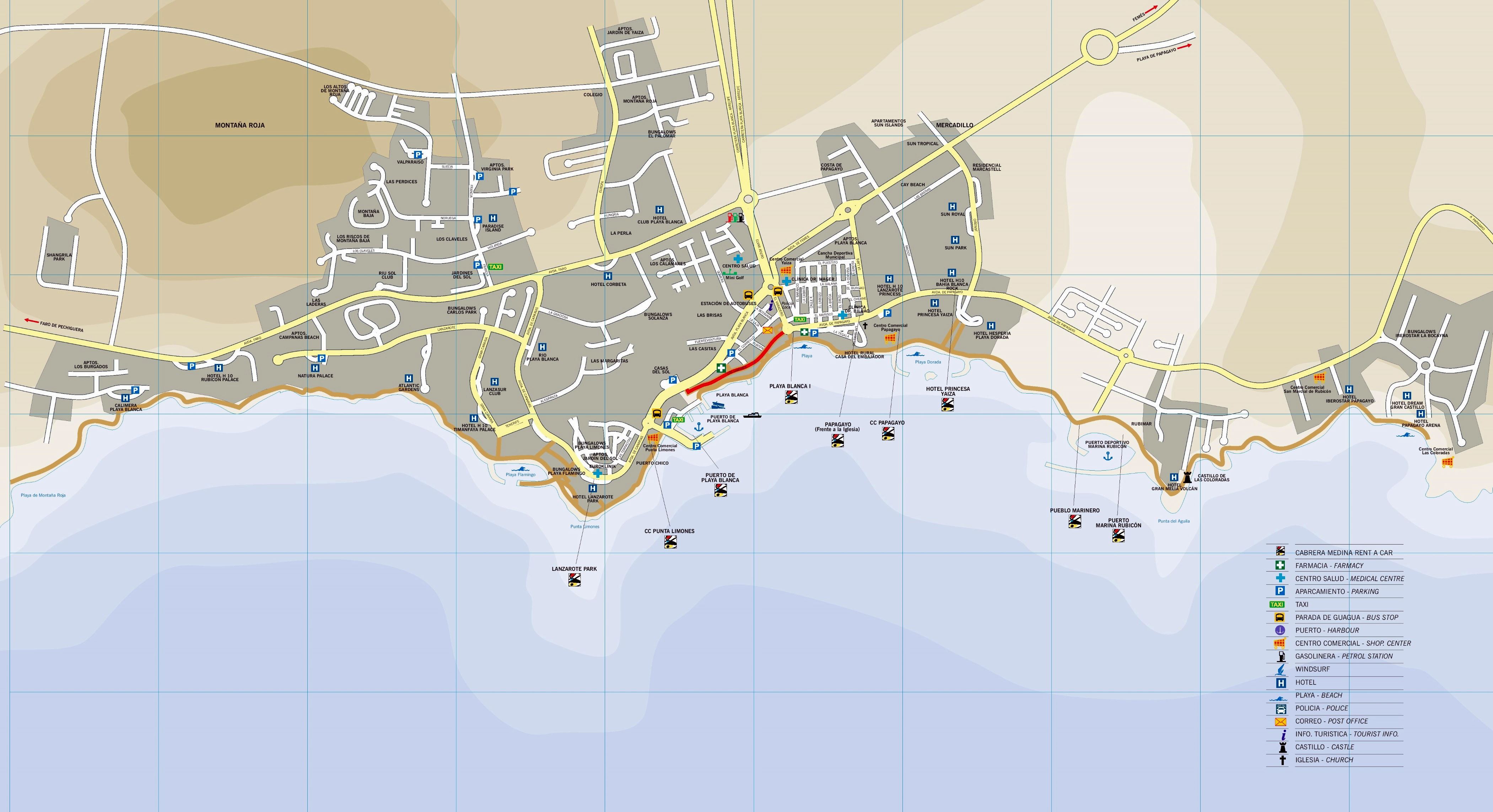 Playa Blanca Map 0 
