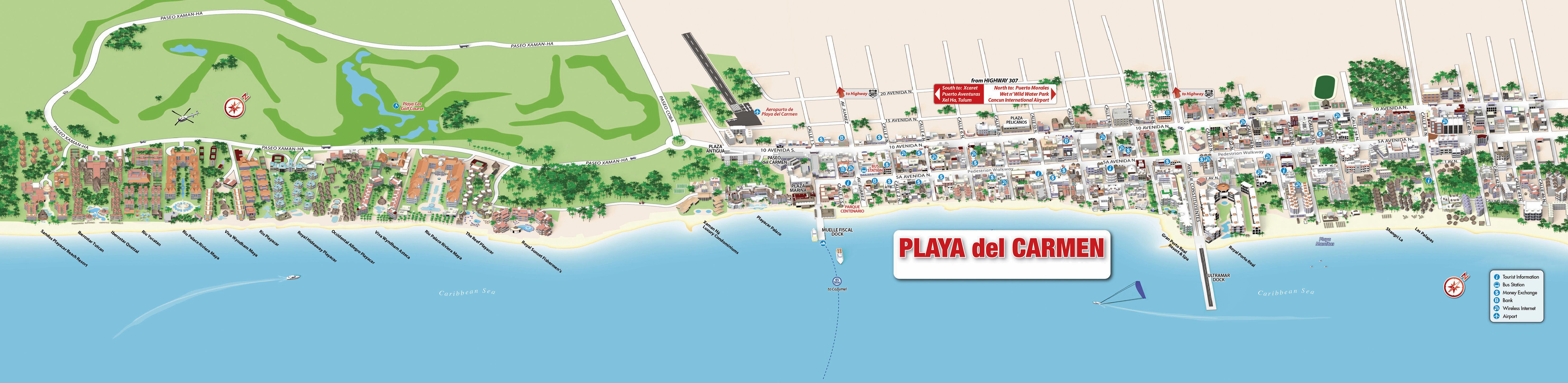 Playa Del Carmen Map 0 