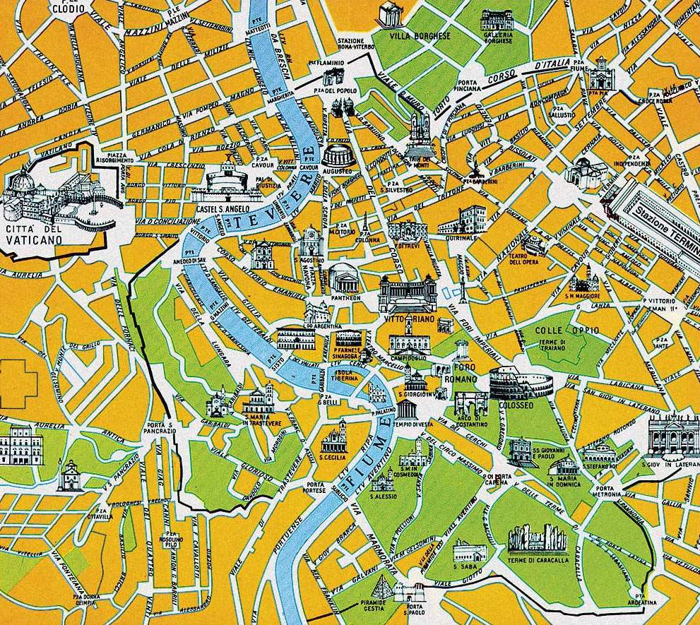 Printable Map Of Rome This Article Features Our 2 Day Walking Map Of ...