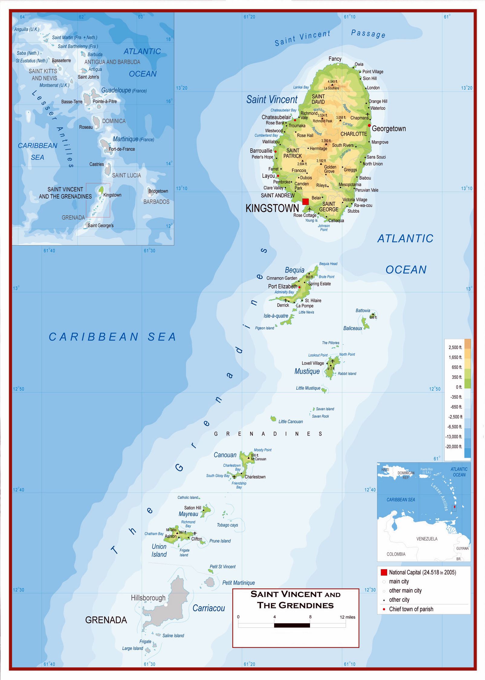 Large Grenadines Maps for Free Download and Print | High-Resolution and ...