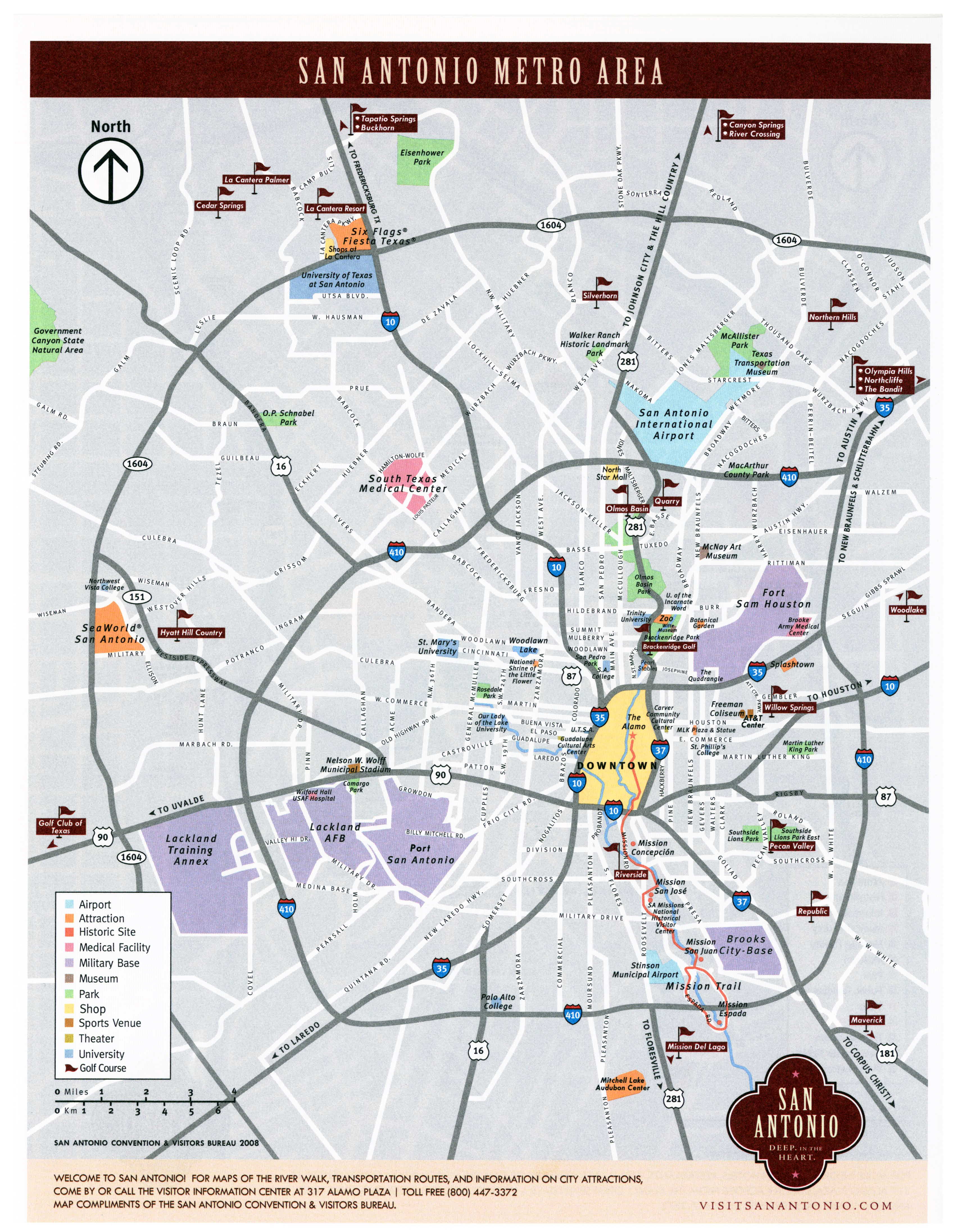 Large San Antonio Maps for Free Download and Print HighResolution