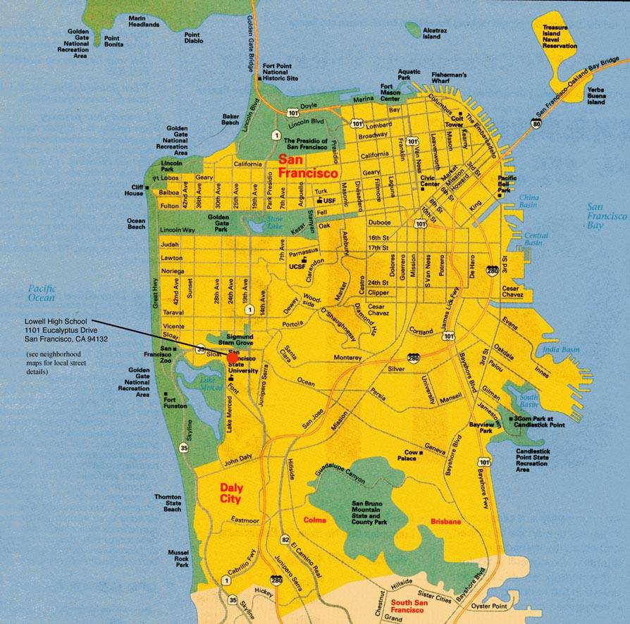 Large Map Of San Francisco - Ailina Laurette