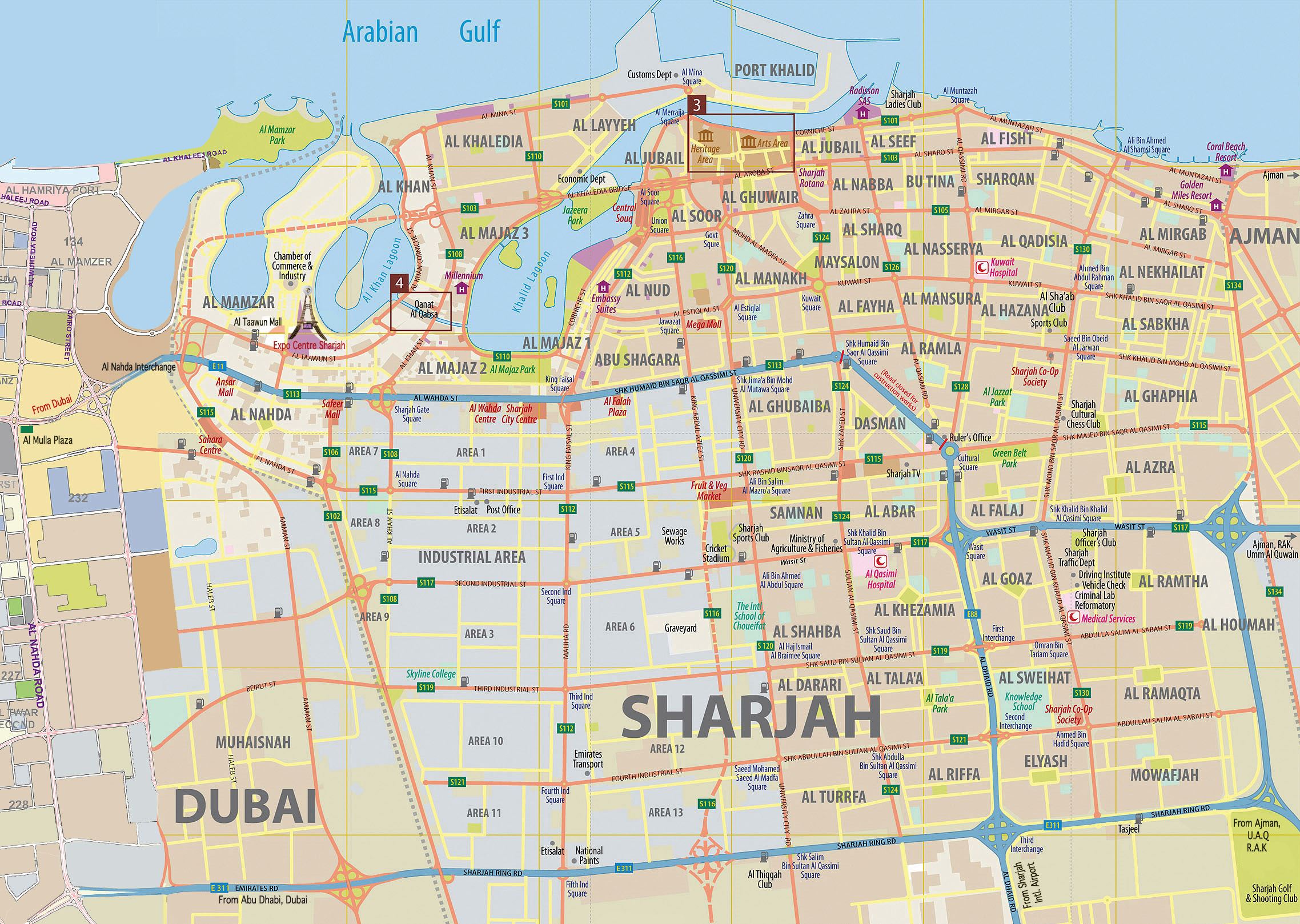 Raf Sharjah Map