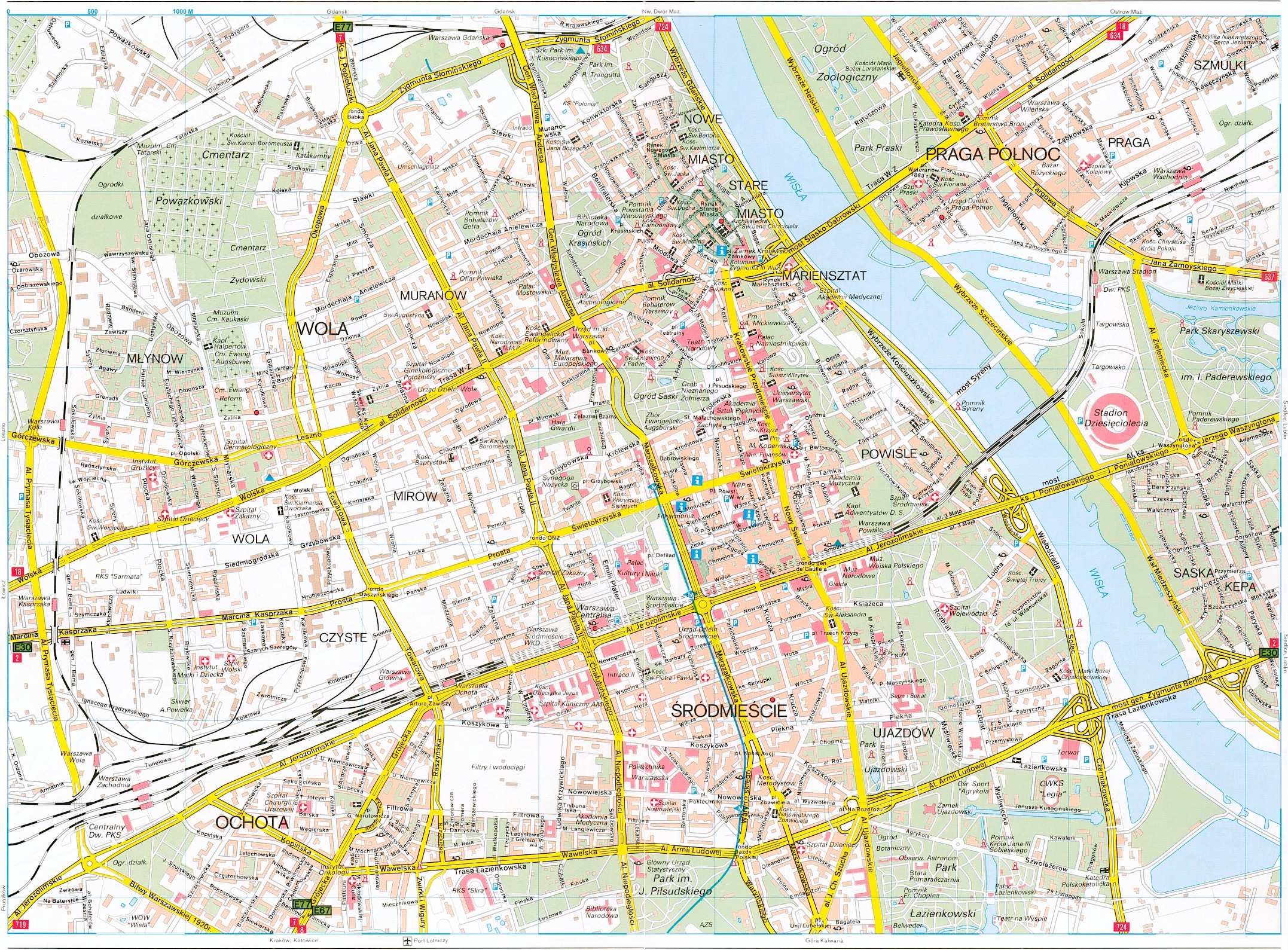 Warsaw Map 1 