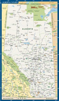 Карта Альберты 2