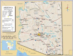 Mapa de Arizona  1