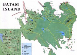 Batam Island map 1